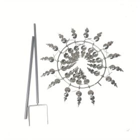 Outdoor Metal Windmill For Yard And Garden Decoration, Dynamic Wind Sculpture, Easy To Install, Beautiful And Durable, Wind Power Rotates Sculptu